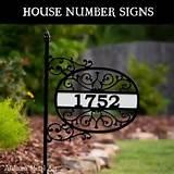 Yard Signs With House Numbers pictures